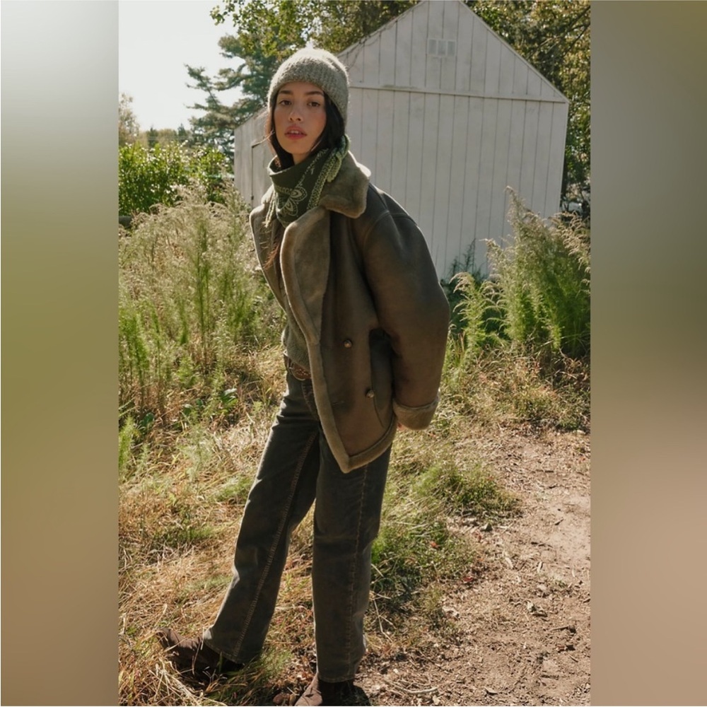 Women's Shearling Jacket/Moto/Fur - Picture 4 of 7